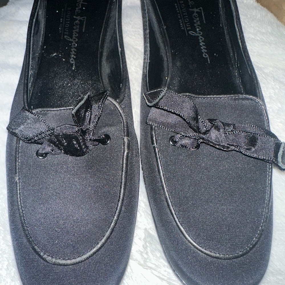Salvatore Ferragamo Women’s Black Mules, Size 8.5 4A